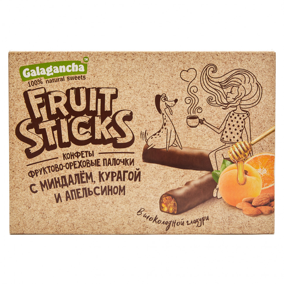  Берестов КРАФТ Fruit Stiсks с курагой и миндалем, 175г   в Магнитогорске