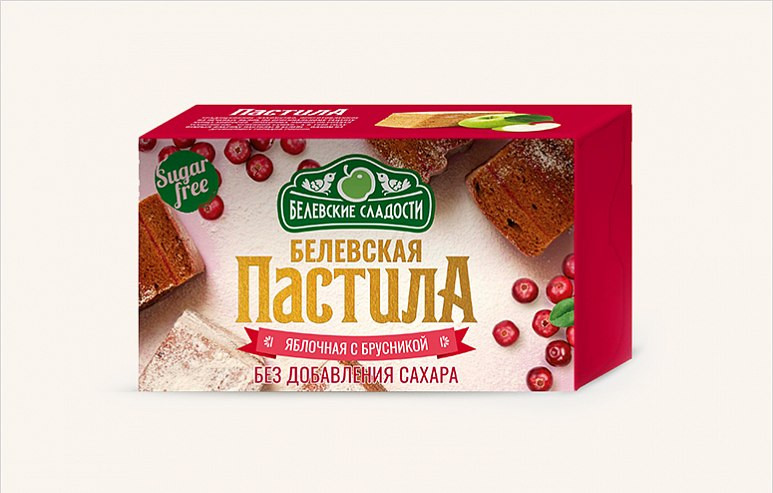  Пастила  200г диетическая с КЛЮКВОЙ, НОВЫЙ ФОРМАТ (4*50г)    в Магнитогорске