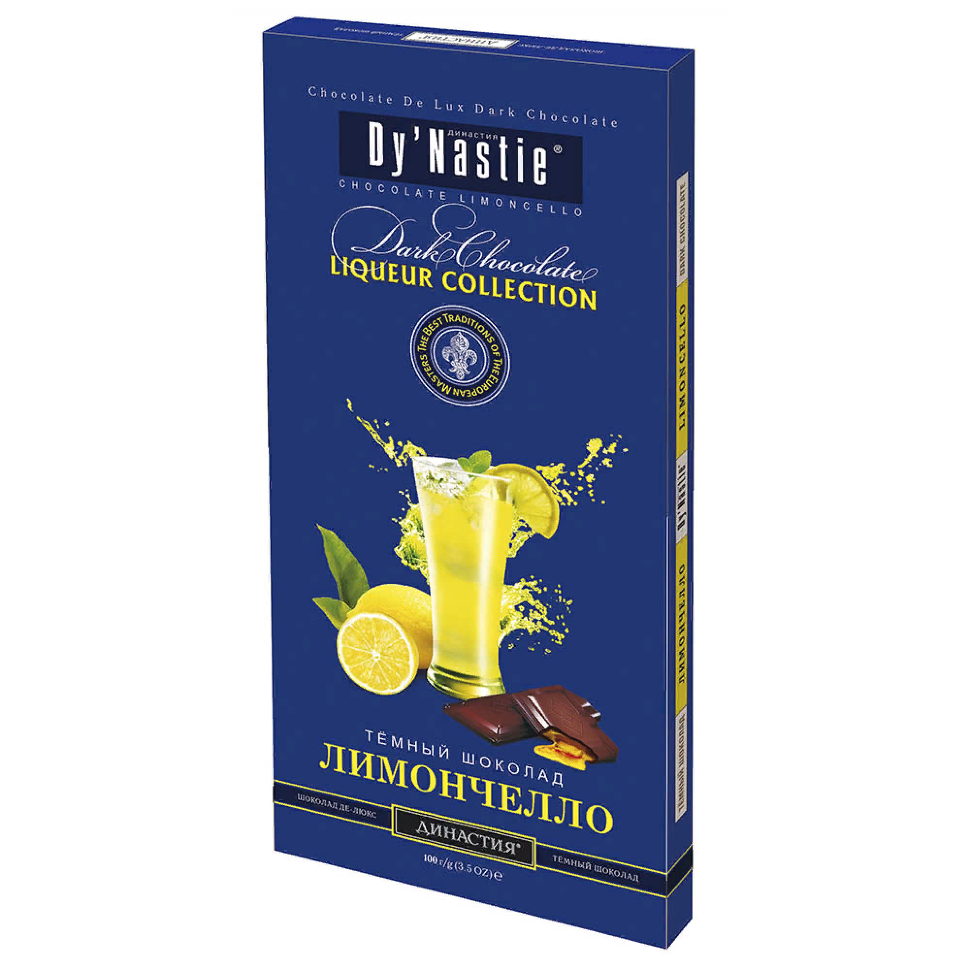  Династия Шоколад "Лимончело", (блок 10шт по 100г) в Магнитогорске