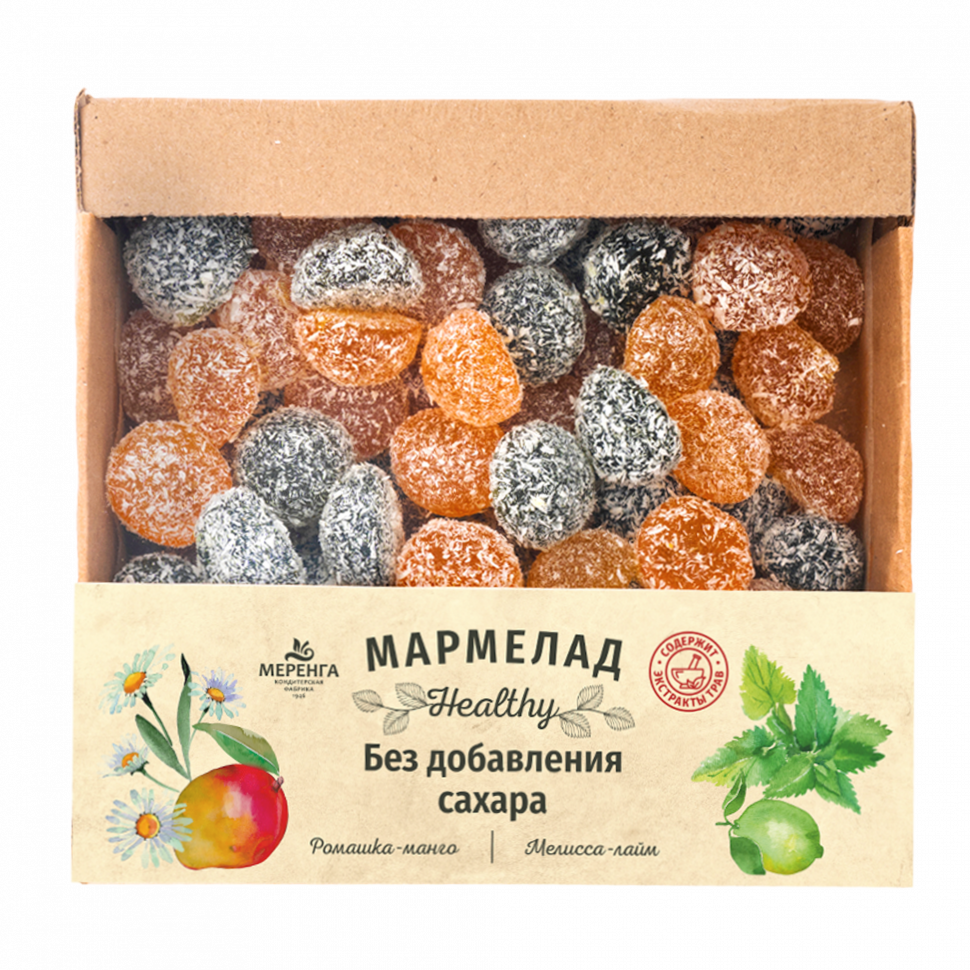  Меренга Мармелад в кокосовой обсыпке Ромашка+Мелисса , 800г     в Магнитогорске