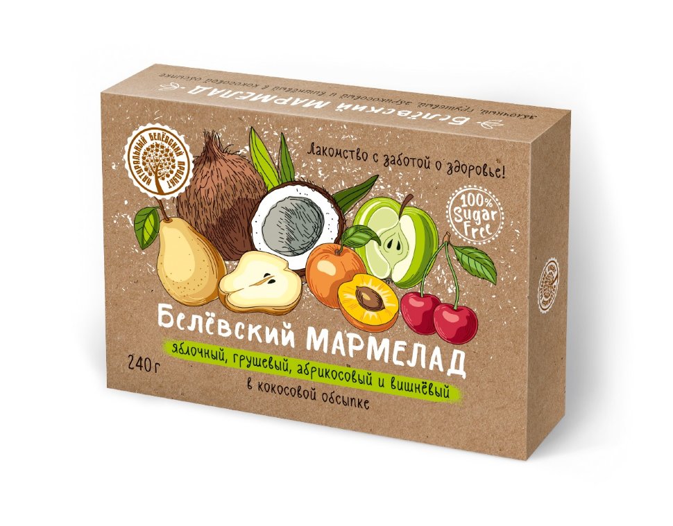  Мармелад белевский на фруктозе 240г  в Магнитогорске