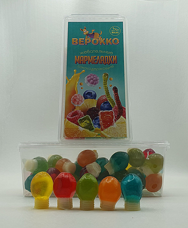№2 Жевательный мармелад Лампочки, 250г      в Магнитогорске