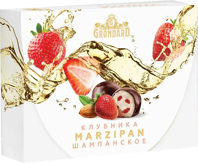  TM Grondard       (10185) Конфеты глазированные Марципановые Клубника и Шампанское, 98г в Магнитогорске